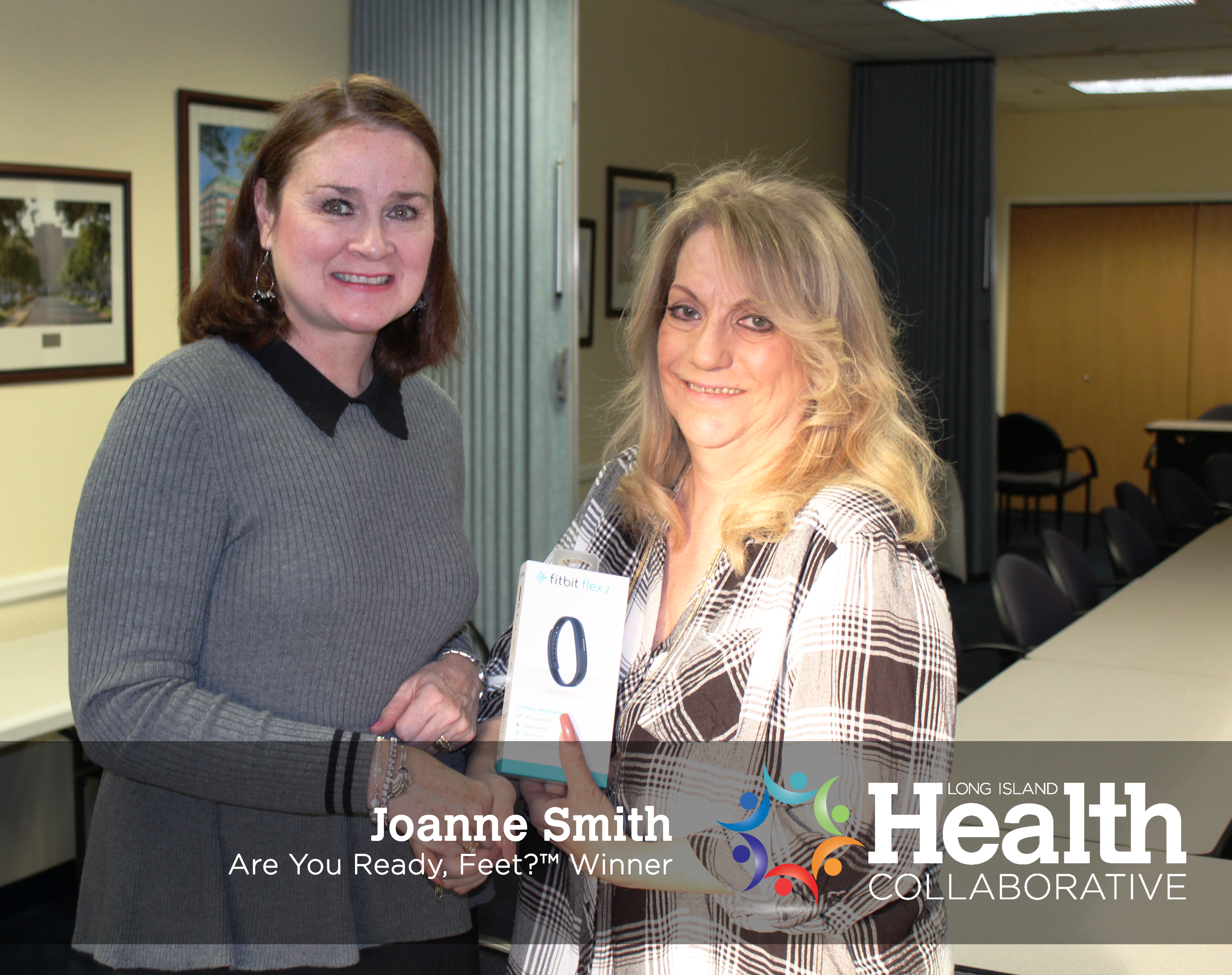 Joanne Smith, winner of the Are You Ready, Feet? prize 