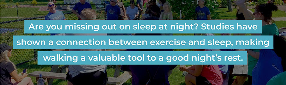 Quote about walking and sleep.